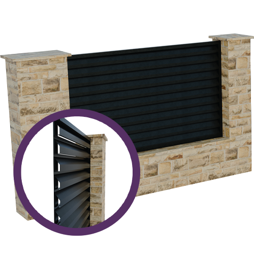 Gard metalic orizontal tip jaluzea AL-110